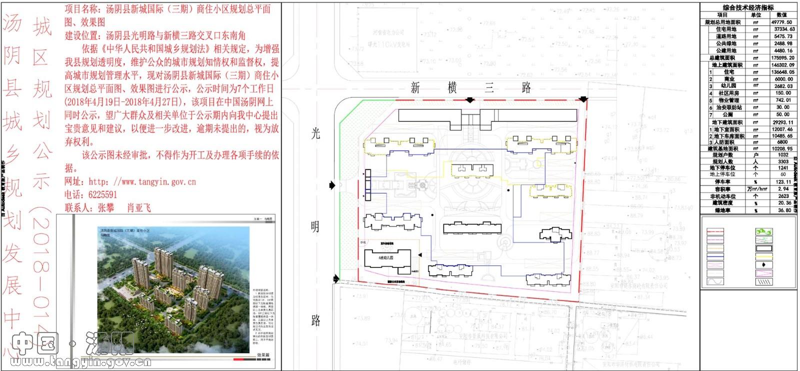 汤阴县城乡规划发展中心城区规划公示(2018-014)